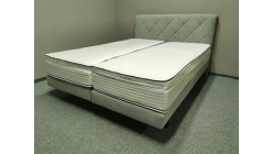 Nová šedá boxspring postel 160 komplet